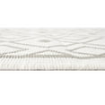thumbnail image 5 of Unique Loom Outdoor Trellis Collection Area Rug - Kafes (2' x 8' Runner Ivory/Gray), 5 of 7