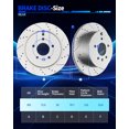 thumbnail image 4 of Front and Rear Brake Rotors Pads fit for Chevy Equinox GMC Terrain 2010-2017, 4 of 8
