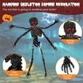 thumbnail image 4 of imerelez 6ft Sound-Activated Halloween Skeleton with Flashing Red Eyes & Spooky Sounds - 4 Poseable Arms + Extra Skull, Includes Hanging Rope for Indoor Outdoor Scary Decor, 4 of 8