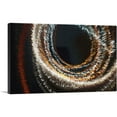 thumbnail image 1 of ARTCANVAS Maroon Tan and White Circles Modern Canvas Art Print - Size: 40" x 26" (0.75" Deep), 1 of 9