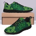 thumbnail image 4 of St Patricks Day Shoes for Women Breathable Running Sneakers Men Green Four Leaf Clover Shoes for Irish Festival Gift Black Size 8, 4 of 5