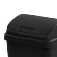thumbnail image 2 of Sterilite Kitchen Trash Can, 13 Gallon Plastic Garbage Bin with Swing Top Lid, Black, 2 of 5