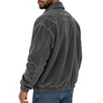 thumbnail image 4 of Men's Corduroy Jacket Full Zip Vintage Coat Casual Fall Windbreaker with Pockets Lightweight Classic Turn Down Collar Outerwear Retro Spring Winter Streetwear, 4 of 8