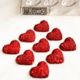thumbnail image 2 of Greyas CM 3004 Clear Polycarbonate Chocolate Mold Candy Mould with 24 Rose-Etched-Heart Cavities, Each 45.5mm x 37.7mm x 14mm High, 2 of 4