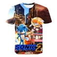 thumbnail image 4 of Sonic The Hedgehog Anime Harajuku 3D Camiseta con impresión digital Camisetas de verano para hombre y mujer Disfraces de cosplay para niños Camisetas Tops, 4 of 5
