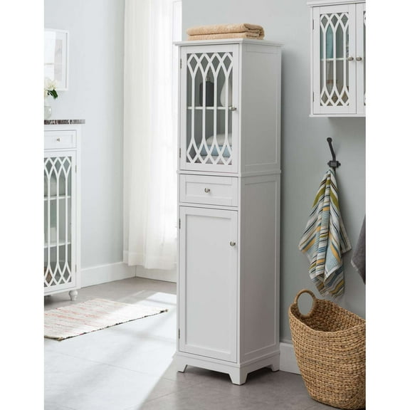 Room Designs Bathroom Cabinet White Transitional Square
