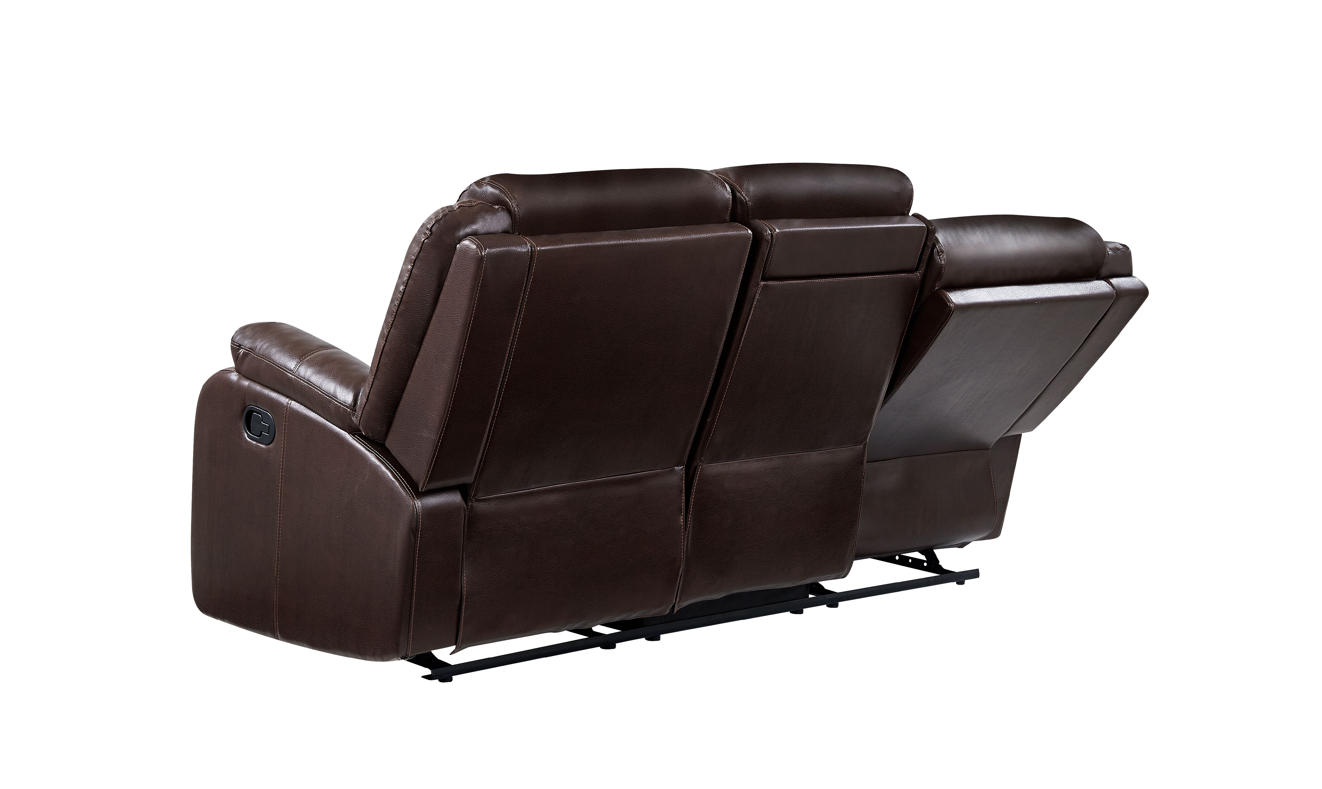 Drawer Reclining Sofa in Brown - image 7 of 10