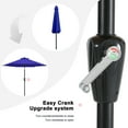 thumbnail image 4 of MASTERCANOPY 7.5ft Patio Market Umbrella with Tilt and Crank, Blue, 4 of 6