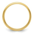 thumbnail image 2 of 14k Yellow Gold Solid Polished 3mm Half Round With Edge Band Size 12 Ring-Band Style-Ring for Women and Men, 2 of 5