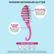 Wet Brush Hair Detangler, Pink Glitter, Soft Bristle Hair Brush for All Hair Types, 1 Ct