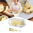 thumbnail image 2 of ACDANC 2026 New Airtight Butter Dish with Lid Multifunctional Butter Storage Tray Meal Prep Glass Pickle Container Dry Food Storage Containers Butter Dish with Lid for Kitchen,Dining,Pantry, 2 of 7