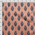 thumbnail image 3 of oneOone Polyester Lycra Fabric Leaves & Floral Block Print Fabric BTY 56 Inch Wide, 3 of 4