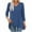 Navy, variant on Aobny Womens Dress Shirts Green Long Shirt Tunic Blouses & Tops 3/4 Sleeve Pullover V-Neck Tshirts for Women,L