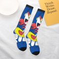 thumbnail image 4 of Daiia Sports Socks Cool Lobster Surfing Printed Novelty Crew Socks for Men Women Knee High Socks Cotton Socks Soft & Breathable Support Unisex Socks, 4 of 9