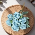 thumbnail image 4 of ddioayh Artificial Flowers Bouquet 7 Heads Realistic Fake Roses with Stem-Shapes and Leaves for Wedding Centerpieces Party Home Office DIY Decor, 4 of 8