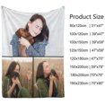 thumbnail image 6 of Personalized Blanket with Photo Text - Cozy Flannel Material Customized Picture Blanket, Birthday Gift for Wife, Mom, Dad, Kids, Pet, Friends, 6 of 6