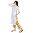 thumbnail image 3 of Phagun Cotton Kurta Palazzo Set, Solid Ethnic Kurti Printed Pant Co-Ord Set For Women, 3 of 8