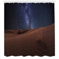 thumbnail image 3 of Ambesonne Space Shower Curtain, Desert Lunar Life on Mars, 69"Wx70"L, Brown Blue, 3 of 3