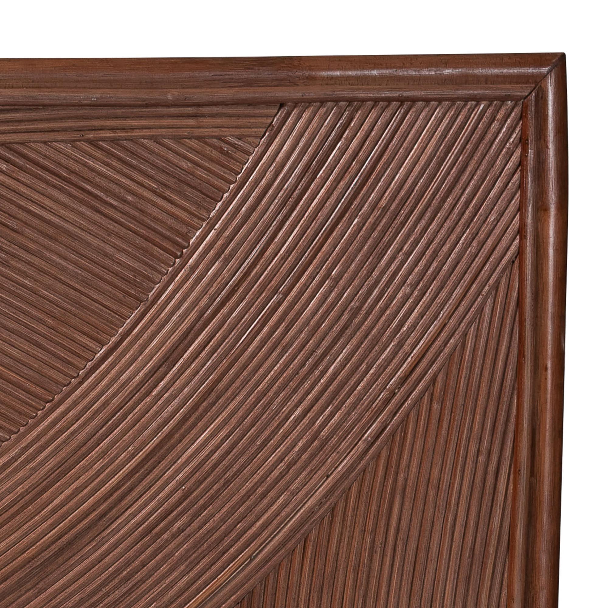 bali & pari Elettra Boho Standalone Headboard, King, Dark Brown