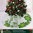 thumbnail image 6 of GZHJMY St. Patrick's Day Tree Skirt Home Decoration Large Round Lucky Clover Christmas Tree Skirt for Holiday Party Home Christmas Day Ornaments, 47.2", 6 of 6