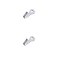 thumbnail image 1 of Eigraketly Gancho para llaves, miniperchas pulidas convenientes para colgar en la pared, ganchos resistentes, abrigo, sombrero, bolso, hogar, sala Pulverizar blanco 2piezas, 1 of 6