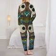 thumbnail image 5 of Bingfone Womens Pajama Sets Boho Owl Print,Long Sleeve Loungewear Pajamas Set-Medium, 5 of 9