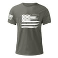 thumbnail image 3 of Summer Savings!NaWent 4th of July T Shirts for Men Casual Round Neck Printing Pullover Fitness Sports Shorts Sleeves T Shirt Blouse Dark Gray 3XL, 3 of 4