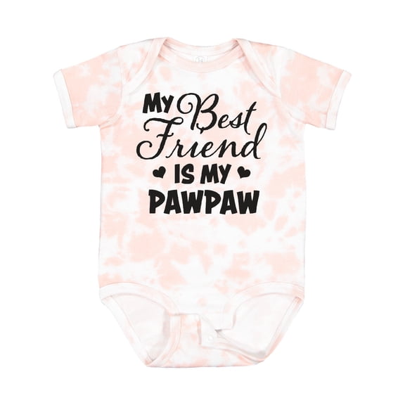 Inktastic My Best Friend is My Pawpaw with Hearts Boys or Girls Baby Bodysuit