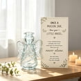 thumbnail image 6 of Divine Recycled Angel Keepsake, Eco Friendly Glass Figurine, Emotional Support Decor, Upcycled Mason Jar Glass with Heartfelt Encouragement Card, Uplifting Gift for Table Decor, Clear, 6 of 8