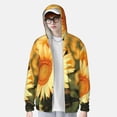 thumbnail image 2 of Disketp Golden Sunflower In Field for Men's Sun Protection Hoodie Performance Long Sleeve Fishing Outdoor Lightweight-Large, 2 of 7