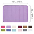 thumbnail image 2 of Memory Foam Soft Bath Mats - Non Slip Absorbent Rugs Rubber Back Runner Mat for Kitchen Bathroom Floors 16” x 24”, 2 of 7