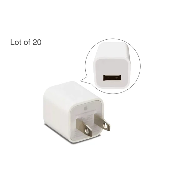 Open Box Apple 20 Pack 5W USB Power Adapter (Not in Retail Box)