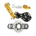 thumbnail image 4 of de conversión única para bicicleta de montaña, tensor de cadena para bicicleta, llave, ruedas libres para bicicleta, piezas, convertidor 22T dorado, 4 of 8