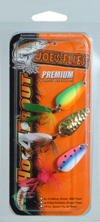 Joe's Flies Short-Striker Inline Spinner, Multi Color, 3pk