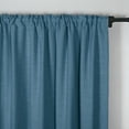 thumbnail image 6 of TWOPAGES Natural Linen Room Darkening Curtain, Midnight 50Wx120L in Kyla Collection ( 1 Panel ), 6 of 7