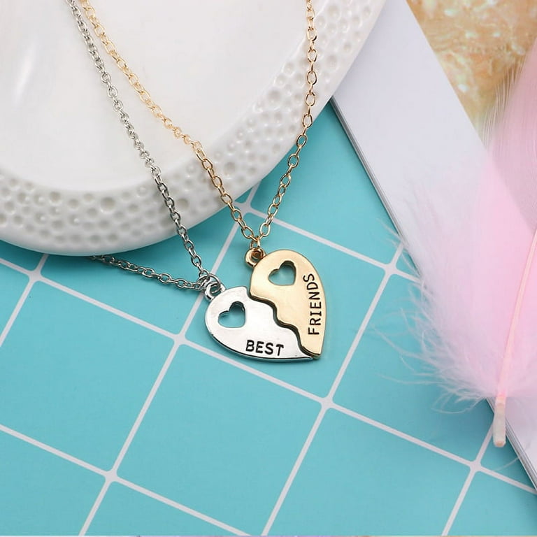 Thelma and Louise Best Friend Broken Heart Necklace Set • So