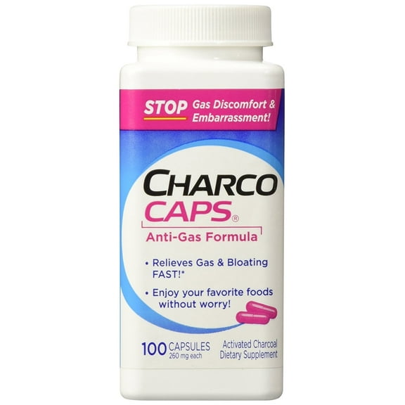Charcocaps Dietary Supplement Anti-Gas Formula