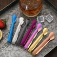 thumbnail image 4 of Lightweight Stainless Steel Mini BBQ Tongs Cooking Tongs Ice Cube Clips Food Clips Dessert Tongs Sugar Tongs Ice Tongs Mini Serving Tongs Ice Clip, 4 of 12