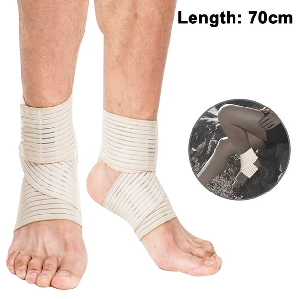 1 par de tobilleras deportivas antiesguince, color piel, 70 cm Vhermosa
