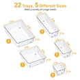 thumbnail image 3 of Plastic Drawer Storage Box, 5 Sizes of Transparent Drawer Organizer, Multifunctional Drawer Partition, Suitable for Bathrooms, Dressing Tables, Kitchens and Offices, 3 of 8