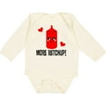 thumbnail image 3 of Inktastic Ketchup Lover Funny Boys or Girls Long Sleeve Baby Bodysuit, 3 of 5