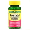 (2 pack) (2 Pack) Spring Valley Prenatal Multivitamin/Multimineral & Folic Acid Tablets, 100 Ct
