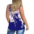 thumbnail image 3 of DYMADE Women Retro Style Floral Print Casual Loose Fit Sleeveless Tank Women, 3 of 4