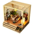 thumbnail image 4 of DIY Dollhouse Kit Toy Handmade with LED Light Miniature Doll House for Gift, 4 of 5
