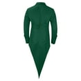 thumbnail image 3 of IROINNID Mens Blazer Leisure Pure Color Turn-down Collar Long-sleeved Swallow-tailed Coat,Green, 3 of 4