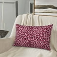 thumbnail image 5 of Sikiie Rose Leopard Print Print Plush Pillow Cover, Wrinkle-proof and Stain-resistant Pillow Protector without Pillow Core, Home Decoration-14"x20", 5 of 6
