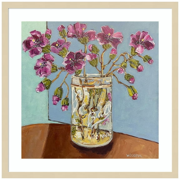 Amanti Art Floral Muse II Wood Framed Wall Art Print