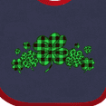 thumbnail image 4 of Inktastic St. Patrick's Day Clovers in Plaid Boys or Girls Baby Bib, 4 of 4