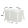 thumbnail image 3 of Fridge Bin Airtight Food Storage Containers，for Fruits Vegetables and Snacks Transparent Plastic and Space-saving Kitchen Organizers, 3 of 7