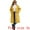 Yellow, variant on Plus Size Hooded Long Drawstring Waist Zipper Jacket 2X Yellow